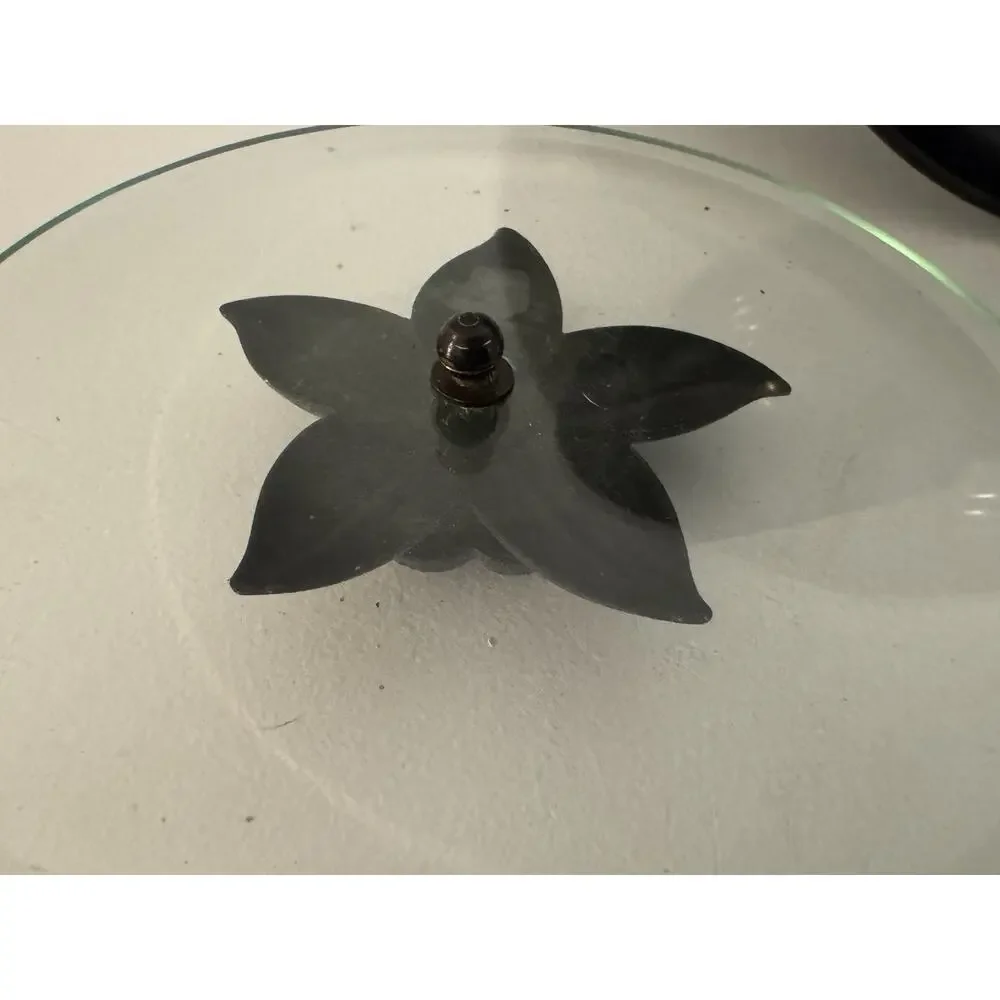 Vintage Art Deco Dish with Glass Beveled Lid Springfield Mass.